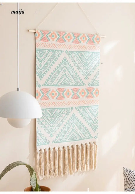 MAN YUE HOME Retro Woven Tapestry for Bedroom Canvas Decor from MAN YUE HOME
