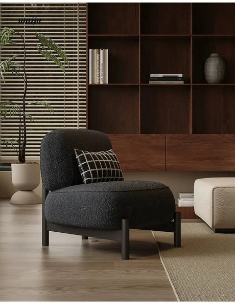 SMALL HIBISCUS Cream Lambskin Leisure Chair from SMALL HIBISCUS