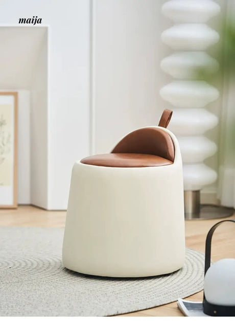LOWERLEFT Leather Dressing Table Stool from HOBBYTREE