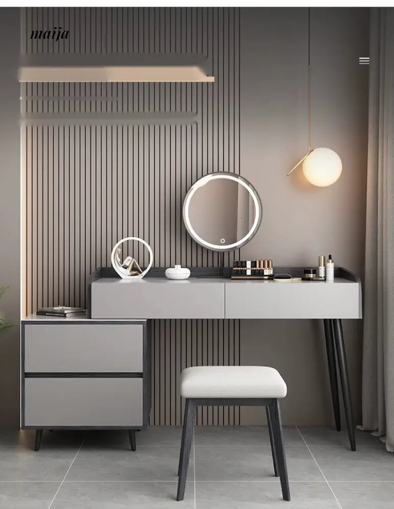 MEIHOUSE Telescopic Scandinavian Dressing Table Modern Bedroom Storage from MEIHOUSE