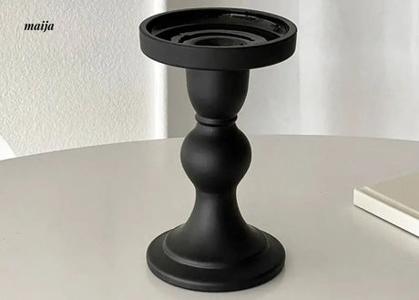 BANKE Retro Black Glossy Candle Decorations from BANKE