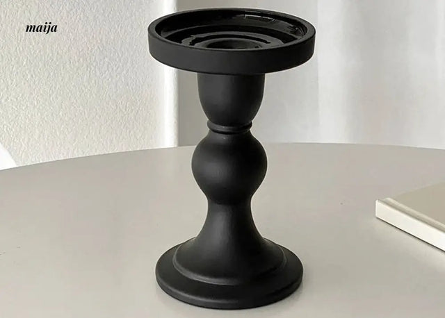 BANKE Retro Black Glossy Candle Decorations from BANKE