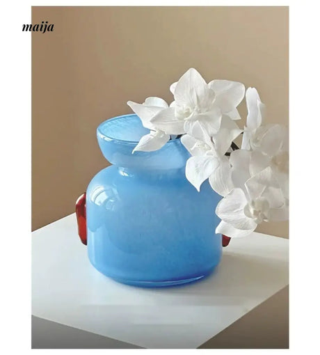 GUIFOU Sunny Blue Art Glass Vase from GUIFOU