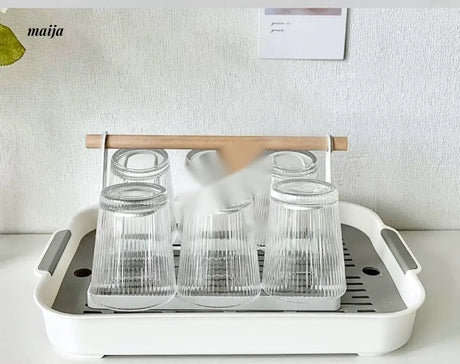 BANKE Glossy Glass Holder Storage Drying Rack from BANKE