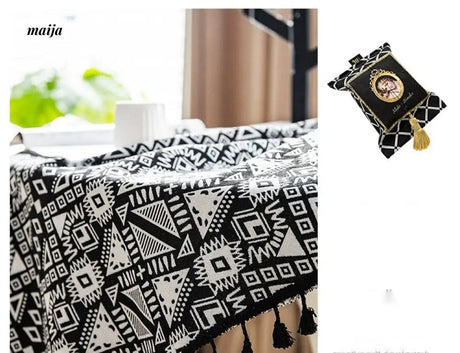MAN YUE HOME Retro Tablecloth for American and Japanese Inspired Spaces from MAN YUE HOME