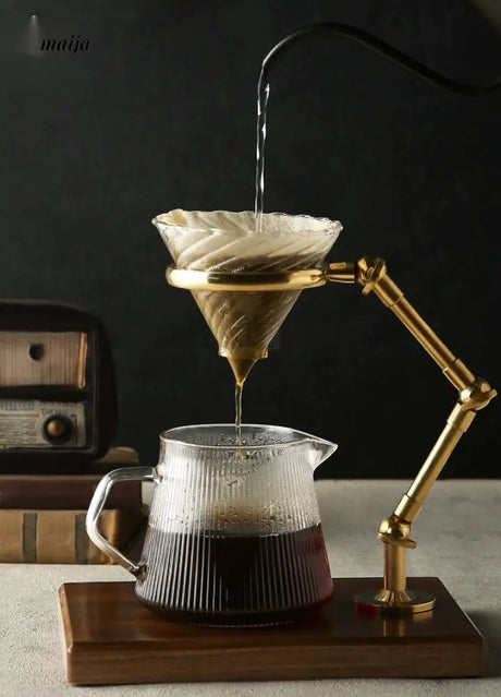 JOTO Rough Pottery Bronze Filter Coffee V60 Cup from JOTO
