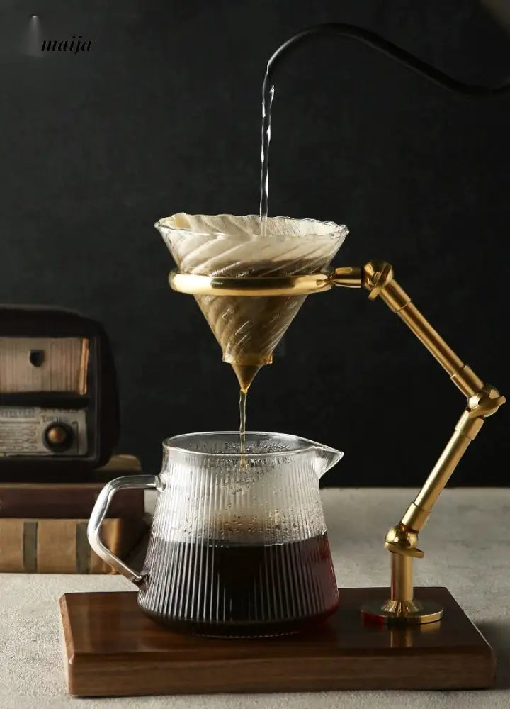 JOTO Rough Pottery Bronze Filter Coffee V60 Cup from JOTO