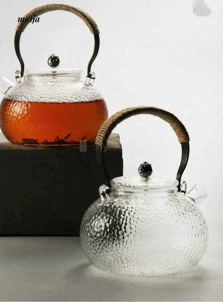 JOTO Hammered Glass Teapot Filtering Home Kung Fu Tea Kettle from MOSE