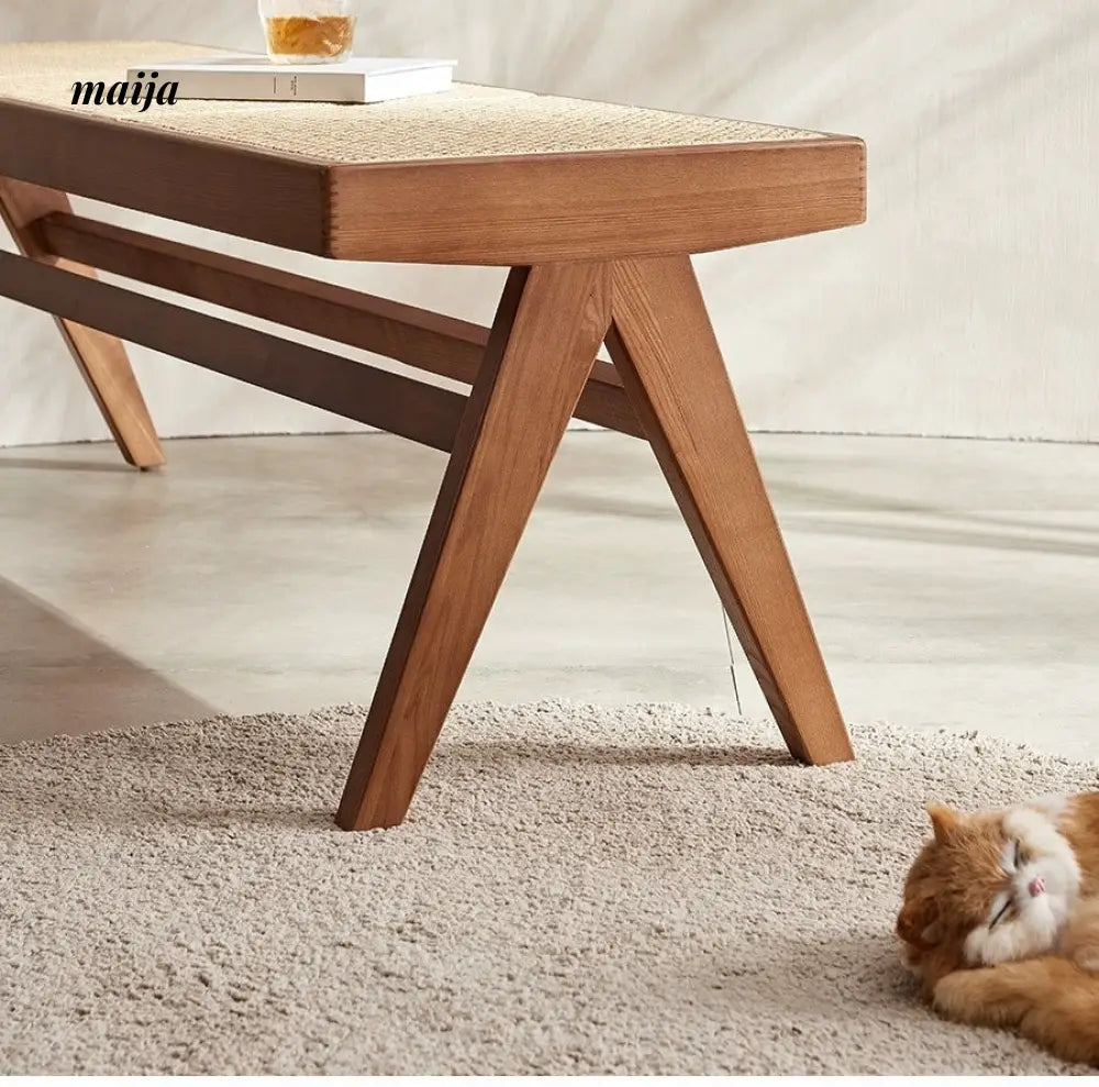 RATTAN CRAFTSMAN Rattan Shoe Stool Bench from RATTAN CRAFTSMAN