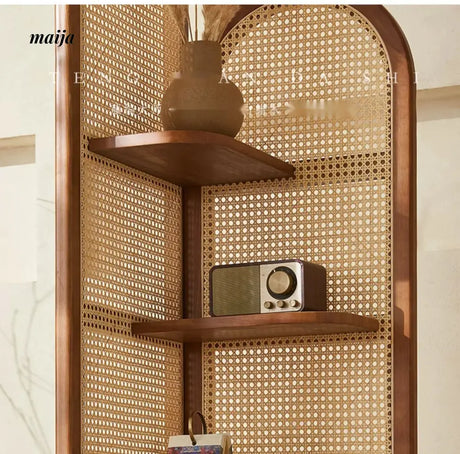 RATTAN CRAFTSMAN Rattan Corner Cabinet from RATTAN CRAFTSMAN