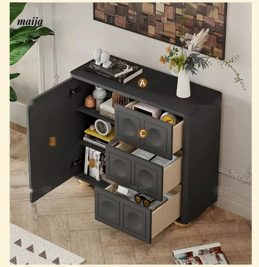 FEEL Wabi-Sabi Black Chest of Drawers from FEEL