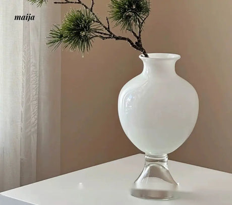 GUIFOU White Glazed Big Belly Vase from GUIFOU