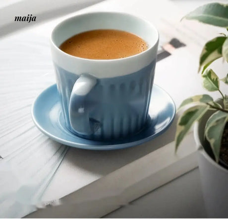 JOTO Eight Year Handmade Ceramics Couple Coffee Cup from JOTO