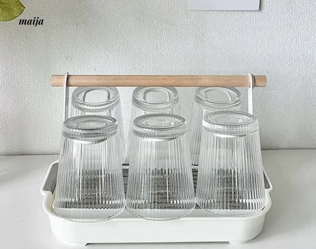 BANKE Glossy Glass Holder Storage Drying Rack from BANKE