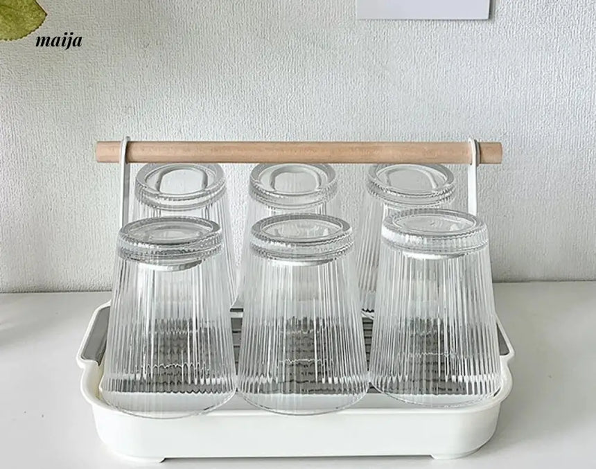 BANKE Glossy Glass Holder Storage Drying Rack from BANKE