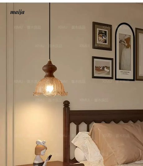 NANCY Retro Brass Bar Chandelier Glass Shade from NANCY