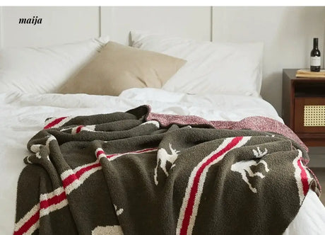 MAN YUE HOME Plush Knitted Sofa Duvet for Sleep from MAN YUE HOME