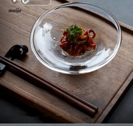 JOTO Glass Dessert Bowl Japanese Snack Plate Dish from MOSE