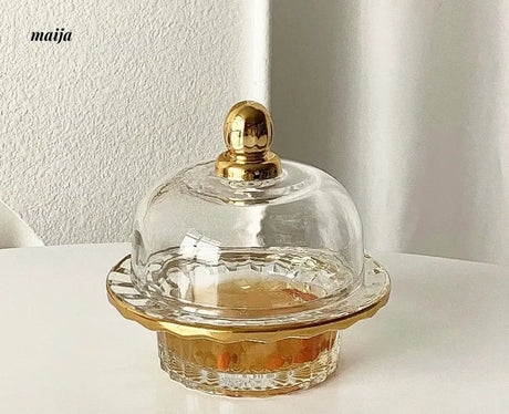 BANKE Transparent Bird's Nest Glass Bowl with Lid from BANKE