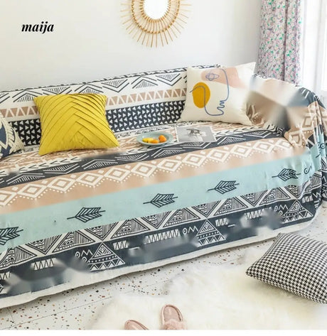 MAN YUE HOME Bermian Wind Sofa Blanket with Towel Cover from MAN YUE HOME