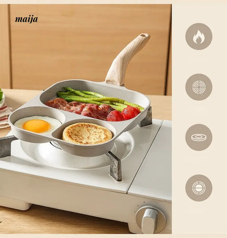 CAROTE Multi-Purpose Breakfast Pan for Eggs and Steak from CAROTE