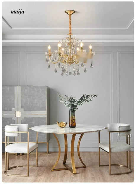 NANCY French Retro Crystal Chandelier Romantic Style from NANCY