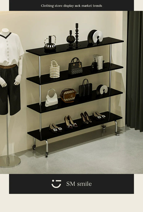 SM Liam Black Shoes and Clothing Stand from SM