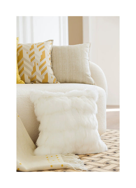 MISTYWOOD Yellow Pillow with True Fox Wool Cover from MISTYWOOD
