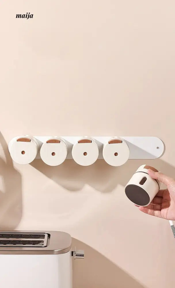 Magnetic Wall Mounted Spice Rack from maija