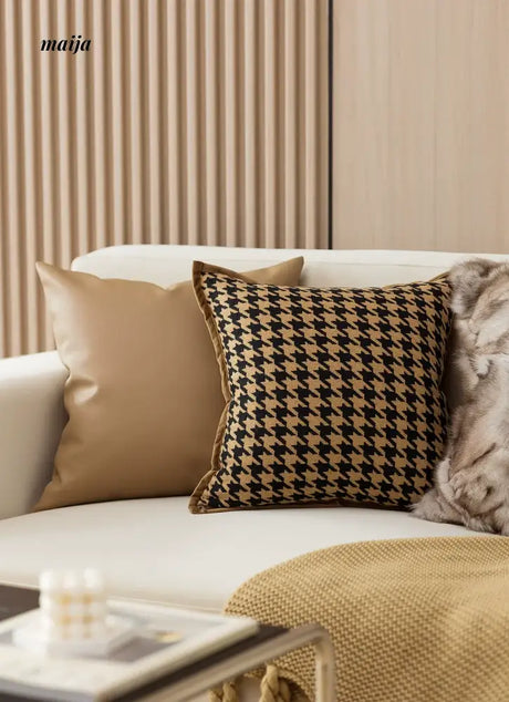 MISTYWOOD Retro High-End Leather Pillow from MISTYWOOD