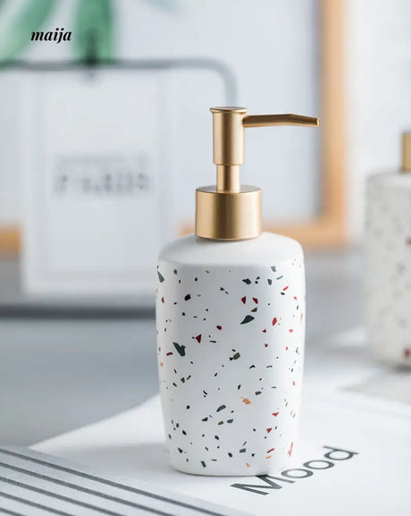 Terrazzo Ceramic Soap Dispenser from maija