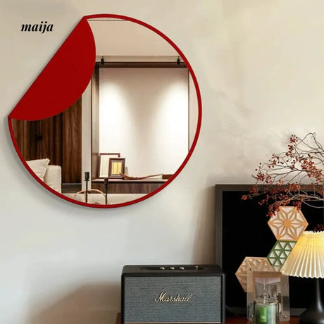 The Story Of Time Red Wall Mirror from maija