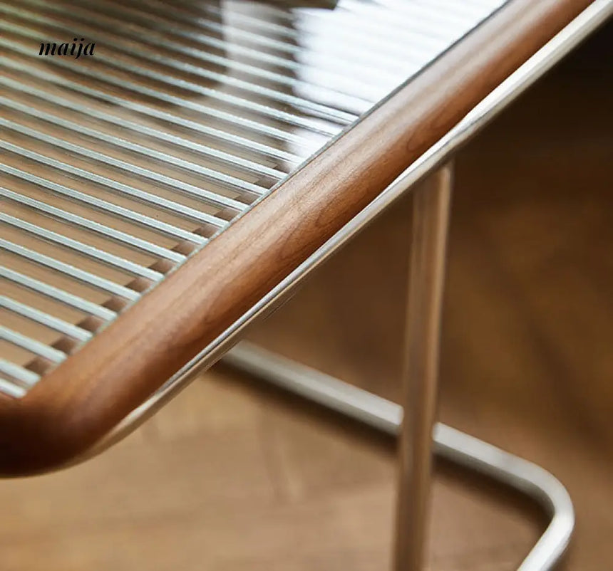 Retro Classic Rattan Glass Nested Tables from maija