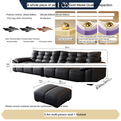 FASATI Leonardo Elegant Minimalist Leather Sofa from FASATI