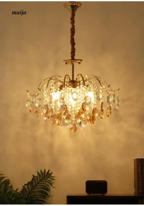 NANCY Romantic Crystal Chandelier French Retro Style from NANCY
