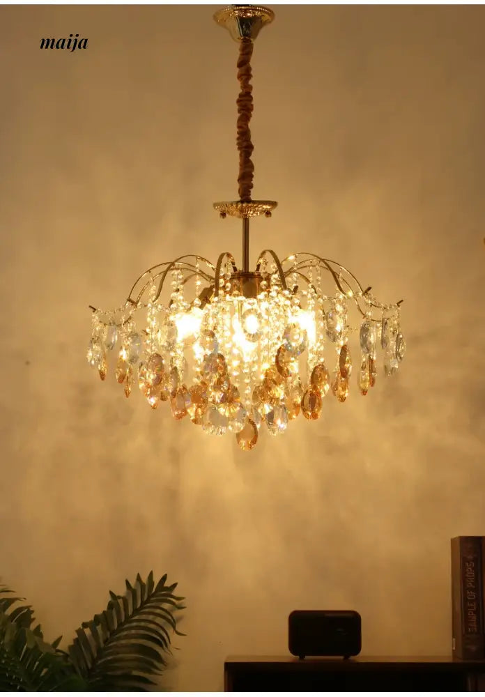 NANCY Romantic Crystal Chandelier French Retro Style from NANCY