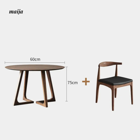 Hinata Round Dining Table and Chair from maija