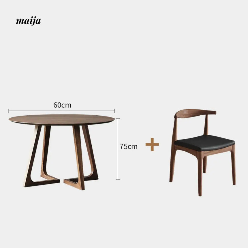 Hinata Round Dining Table and Chair from maija