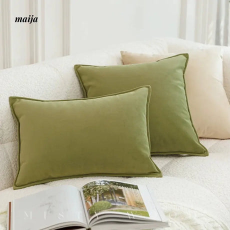 MISTYWOOD Green Modern Minimalist Pillow from MISTYWOOD