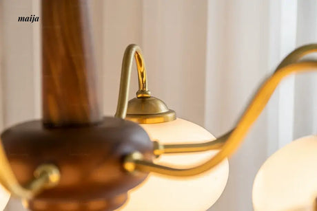 LYNN Solid Wood Japanese Chandelier from Lynn's Lamp