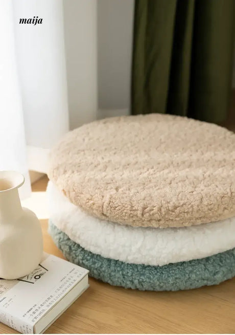 MISTYWOOD Round Plush Alpaca Pillow from MISTYWOOD