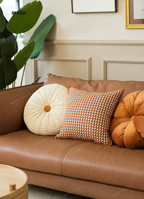 MISTYWOOD Retro Orange Pillow for Bed from MISTYWOOD