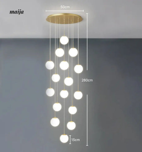 Round Staircase Chandelier from maija