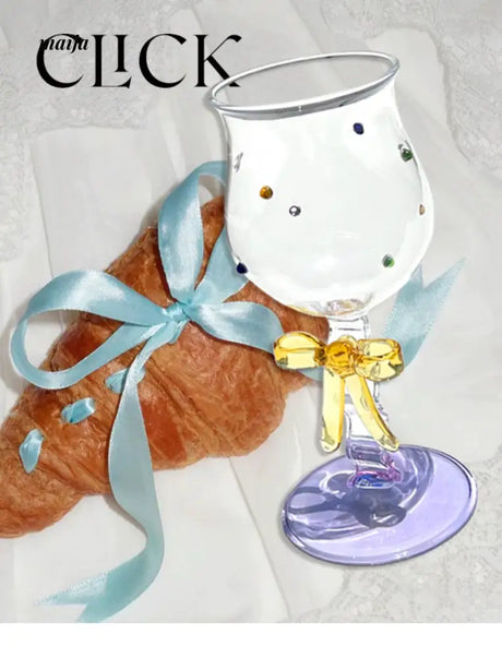 CLICK Handmade Glass Bow Champagne Goblet from CLICK
