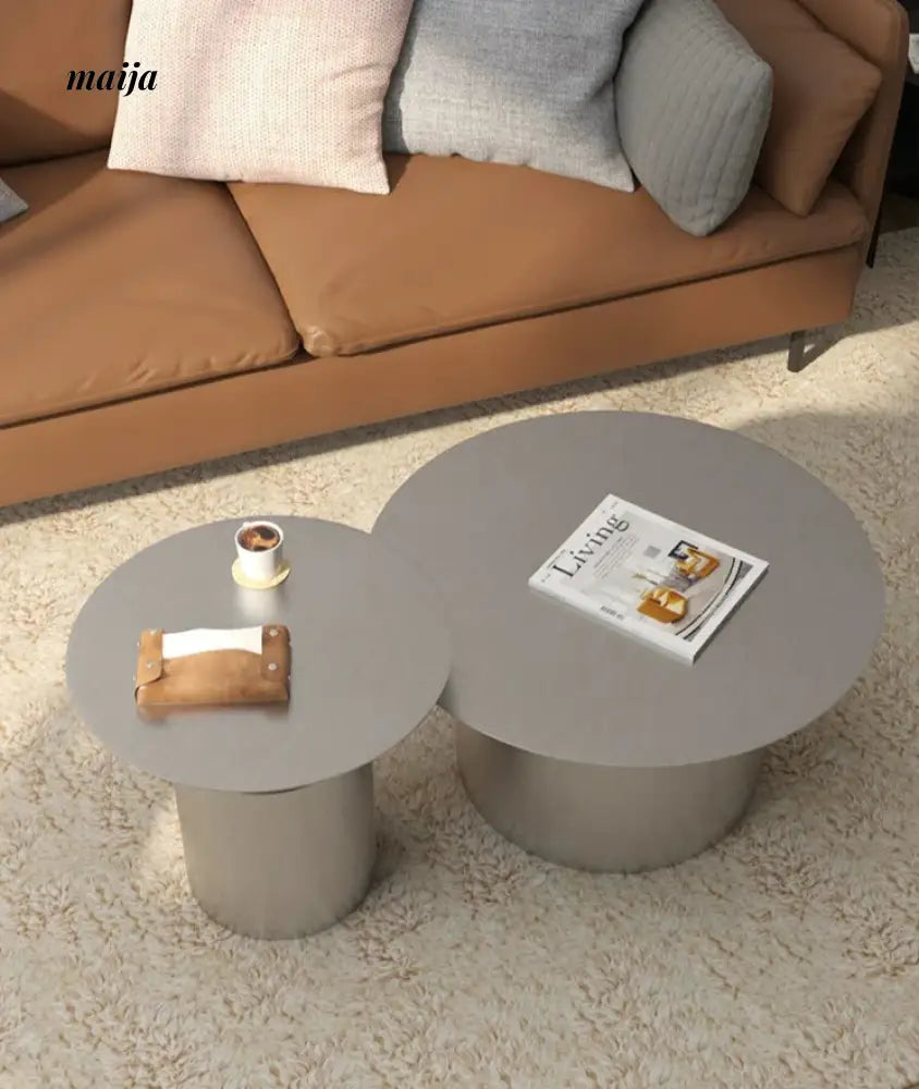 Brushed Stainless Steel Coffee Table