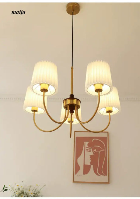 NANCY French Retro Chandelier Modern Bedroom Lamp from NANCY