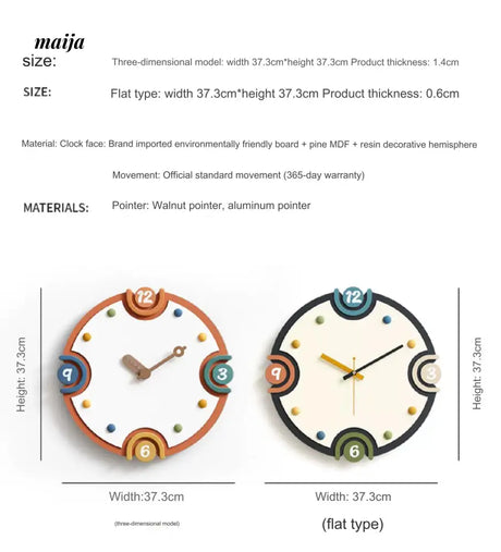 MANDELA Huber Wall Clock from maija