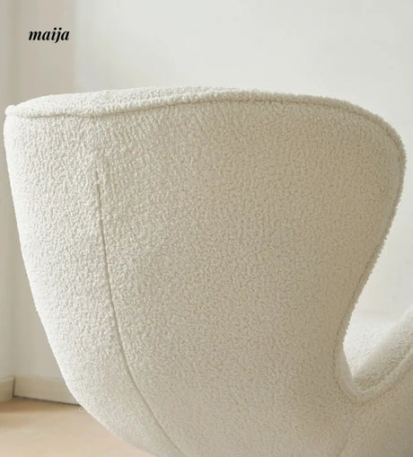 Eggshell Teddy Velvet Chair from maija