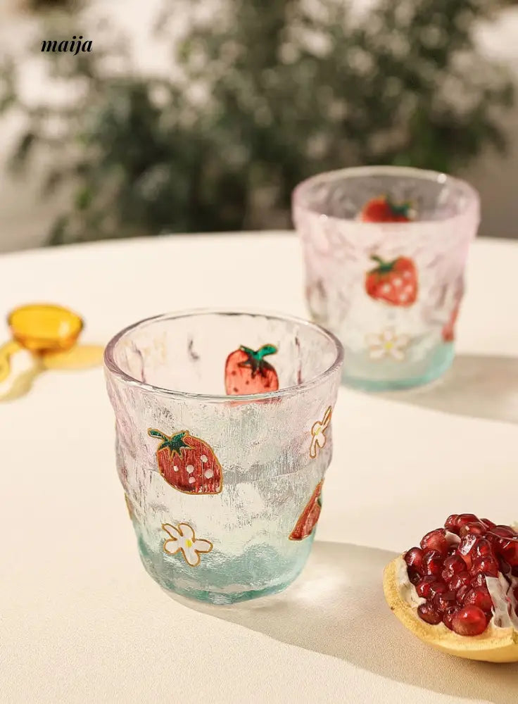 Cat Queen Strawberry Mojito Glass from Shikagawa