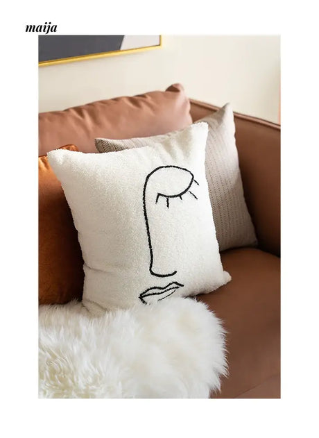 MISTYWOOD Black and White Decorative Pillow Sleeve from MISTYWOOD